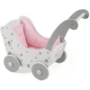 BAYER CHIC 2000 Holz-Puppenwagen Stars Grau