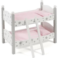 BAYER CHIC 2000 Puppen-Etagenbett Stars Grau