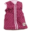 BAYER CHIC 2000 Puppen-Schlafsack Dots Brombeere