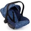 Bayer Design Puppen-Autositz Mit Dach Blau Mit Muster