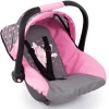 Bayer Design Puppen-Autositz Mit Dach Rosa/grau Mit Fee