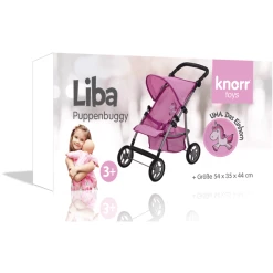 Knorr Toys® Puppenbuggy Liba - "UMA. Das Einhorn" Rosa