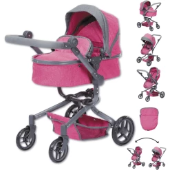 Knorr Toys® Puppenwagen Boonk - "berry" Rosa