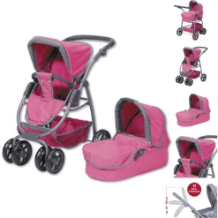 Knorr Toys® Puppenwagen Coco - "berry" Rosa