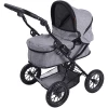 Knorr Toys® Puppenwagen First - "stone Black" Grau