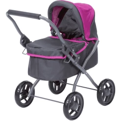 Knorr Toys® Puppenwagen Mini Lili - "tec Purple" Grau