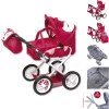 Knorr Toys® Puppenwagen Ruby - "Foxx" Rot