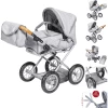 Knorr Toys® Puppenwagen Ruby - "stone Brown" Grau