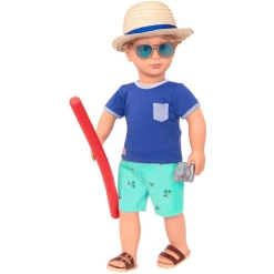Our Generation Deluxe Outfit Beach Boy Junge Für 46 Cm Puppen Mehrfarbig