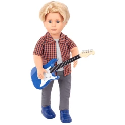 Our Generation Deluxe Outfit Jungen Rockstar Für 46 Cm Puppen Mehrfarbig
