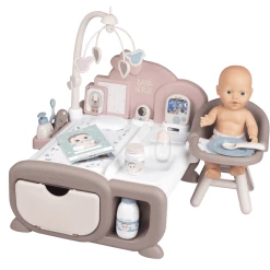 Smoby Baby Nurse Cocoon Puppen-Spielzimmer 3-in-1 Mit Puppe