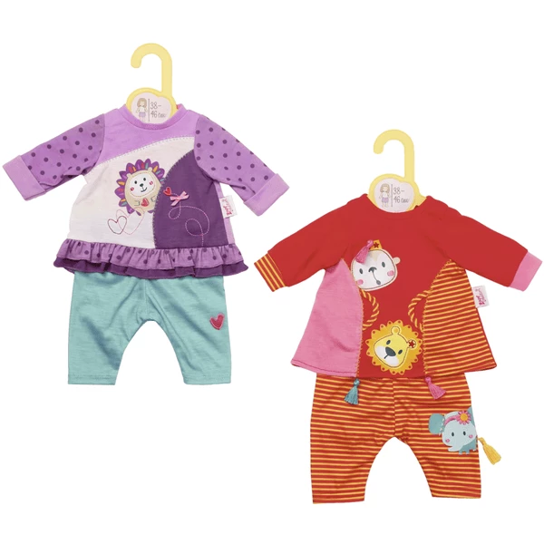 Zapf Creation Dolly Moda Kleid Und Leggings Tiere 2sort 43cm